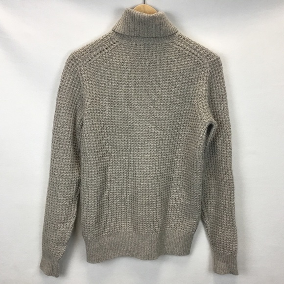 Buck Mason Men's Herdsman Turtleneck Sweater Merino Wool Waffle Knit Size XS - Picture 3 of 8